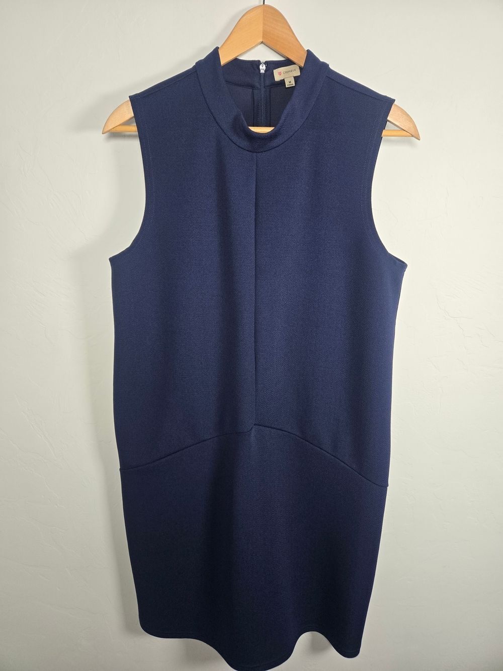 Daniel Cremieux Sleeveless Navy Midi Shift Dress Size M
